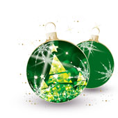 Weihnachtskarten-Dekore