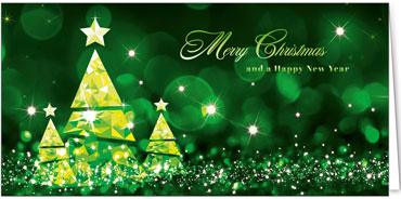 2025 für Firmen | Kategorie Grüne Impressionen | Motiv: Moderne Bäumchen in Grün - Artikel Nummer 11827