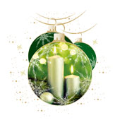 Weihnachtskarten-Dekore