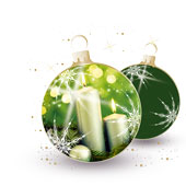 Weihnachtskarten-Dekore