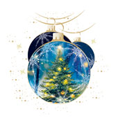 Weihnachtskarten-Dekore