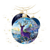 Weihnachtskarten-Dekore