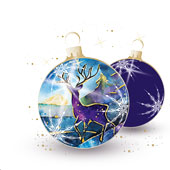 Weihnachtskarten-Dekore