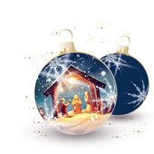 Weihnachtskarten-Dekore