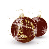 Weihnachtskarten-Dekore