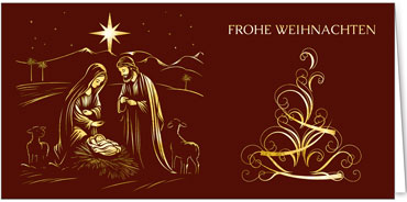 2025 für Firmen | Kategorie - Religiöse Motive - | Motiv: Besinnliche Familie - Artikel Nummer 11832