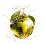 Weihnachtskarten-Dekore