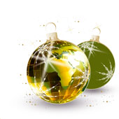 Weihnachtskarten-Dekore