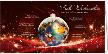 2025 für Firmen | Kategorie Internationale Weihnachtsgrüße | Motiv: Sternenwelt - Artikel Nummer 11835