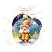 Weihnachtskarten-Dekore