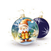 Weihnachtskarten-Dekore