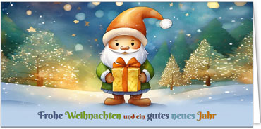 2025 für Firmen | Kategorie Humor | Motiv: Gutmütiger Weihnachtsmann - Artikel Nummer 11837