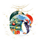 Weihnachtskarten-Dekore