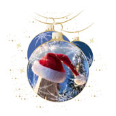 Weihnachtskarten-Dekore