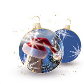 Weihnachtskarten-Dekore