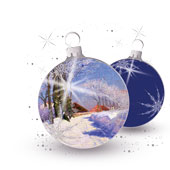 Weihnachtskarten-Dekore