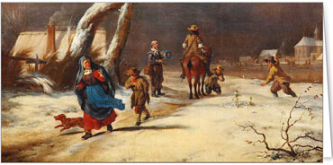 2025 für Firmen | Alte Meister | Motiv: Adriaen van de Velde / Winterlandschaft mit Reiter und Fußgängern (1661) - Artikel Nummer 11844