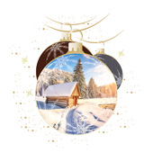 Weihnachtskarten-Dekore