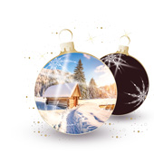 Weihnachtskarten-Dekore