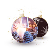 Weihnachtskarten-Dekore