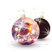 Weihnachtskarten-Dekore