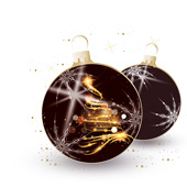 Weihnachtskarten-Dekore