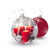 Weihnachtskarten-Dekore