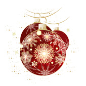 Weihnachtskarten-Dekore