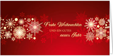 2025 für Firmen | Kategorie Rote Impressionen | Motiv: Kristallborte - Artikel Nummer 11856