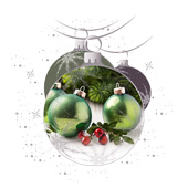 Weihnachtskarten-Dekore