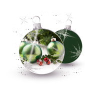 Weihnachtskarten-Dekore