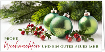 2025 für Firmen | Kategorie Grüne Impressionen | Motiv: Kugelspiegelung - Artikel Nummer 11857