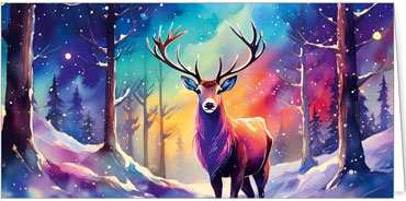 2025 für Firmen | Kategorie - Farben Feuerwerk - | Motiv: König des Waldes - Artikel Nummer 11858