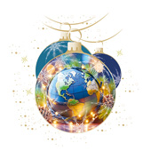 Weihnachtskarten-Dekore