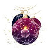 Weihnachtskarten-Dekore