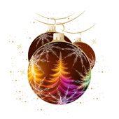 Weihnachtskarten-Dekore