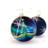 Weihnachtskarten-Dekore