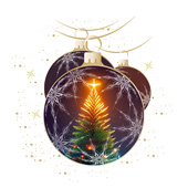 Weihnachtskarten-Dekore