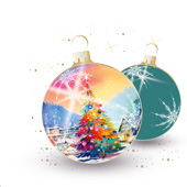 Weihnachtskarten-Dekore