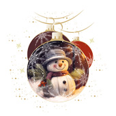 Weihnachtskarten-Dekore