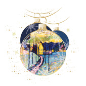 Weihnachtskarten-Dekore