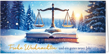 2025 für Firmen | Kategorie Steuerberater und Rechtsanwälte | Motiv: Bücherwaage - Artikel Nummer 11877