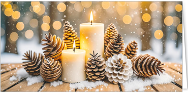 2025 für Firmen | Kategorie mit ausbrechbarem Kalender | Motiv: Goldpunkte Bokeh 2026 - Artikel Nummer 126