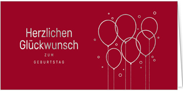 2025 für Firmen | Kategorie Edle Silberprägung | Motiv: Glücksballoons - Artikel Nummer 15-805-S