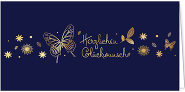 2025 für Firmen | Kategorie Edle Goldprägung | Motiv: Glücksborte - Artikel Nummer 17-804-G