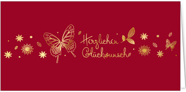 2025 für Firmen | Kategorie Edle Goldprägung | Motiv: Glücksborte - Artikel Nummer 17-805-G