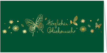 2025 für Firmen | Kategorie Edle Goldprägung | Motiv: Glücksborte - Artikel Nummer 17-806-G