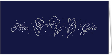 2025 für Firmen | Kategorie Edle Silberprägung | Motiv: Wunschblumen - Artikel Nummer 19-804-S