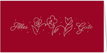 2025 für Firmen | Kategorie Edle Silberprägung | Motiv: Wunschblumen - Artikel Nummer 19-805-S