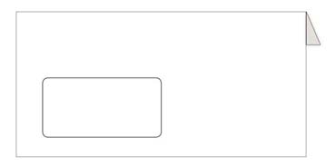 2025  | Motiv: Standardkuvert DIN-Lang mit Fenster (unbedruckt) - Artikel Nummer 20998